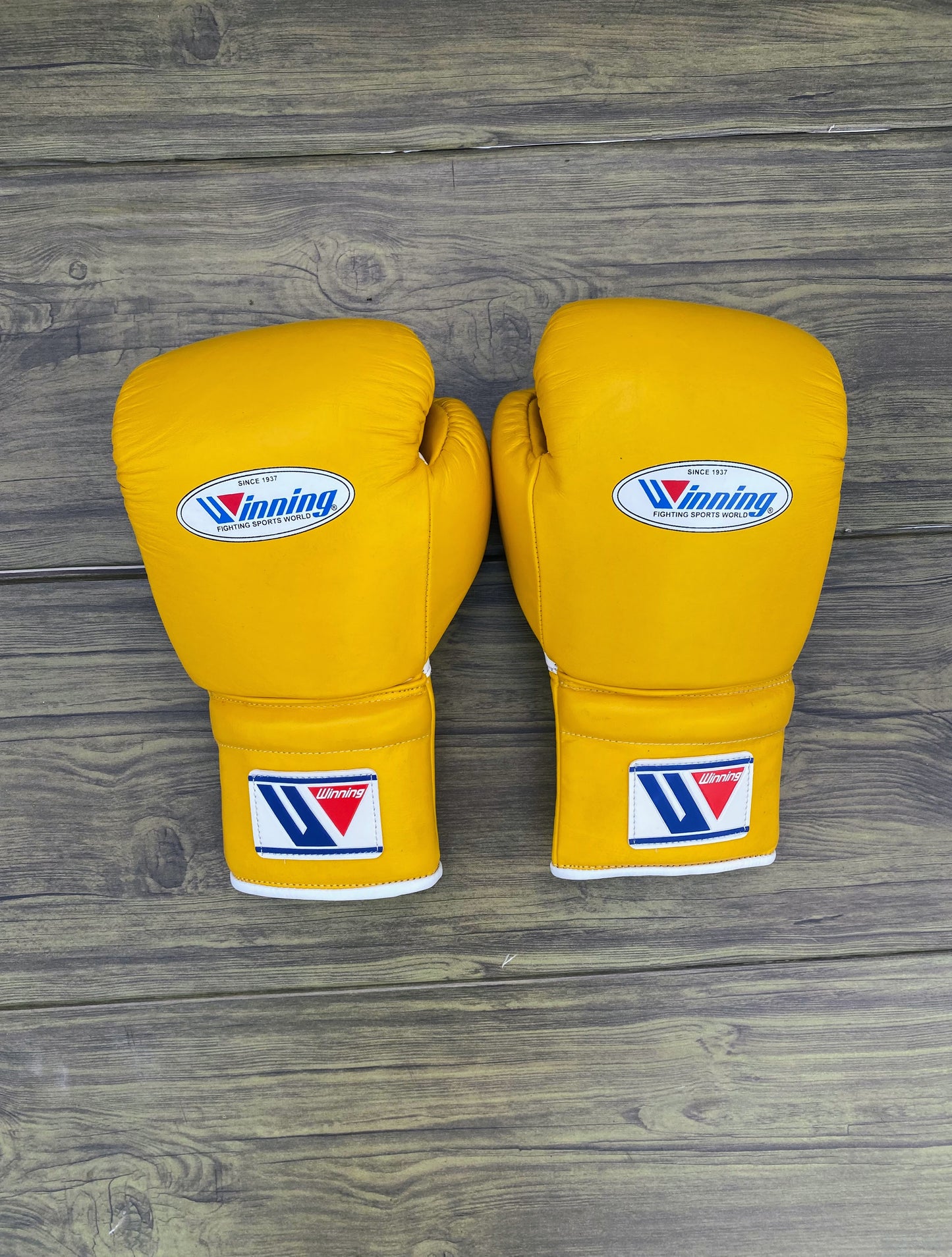 Winning boxing gloves set, Winning YELLOW Boxing Gear, Winning Head Guard, Winning Groin Guard,