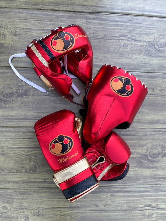 Customizable Boxing Sets Red/Gold