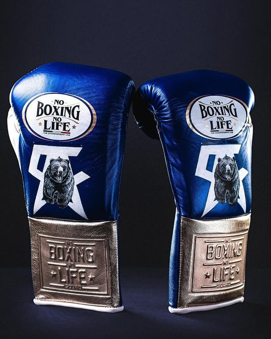 No Boxing No Life Glove - online, NBNL Boxing Gloves, Leather Gloves Limited Edition Blue