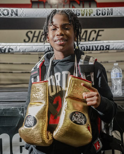 No Boxing No Life Glove - online, NBNL Boxing Gloves, Leather Gloves Limited Edition Gold