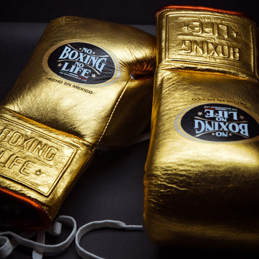 No Boxing No Life Glove - online, NBNL Boxing Gloves, Leather Gloves Limited Edition Gold