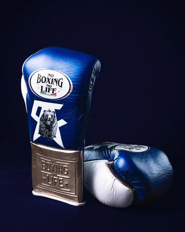 No Boxing No Life Glove - online, NBNL Boxing Gloves, Leather Gloves Limited Edition Blue