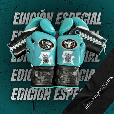 No Boxing No Life Glove - online, NBNL Boxing Gloves, Leather Gloves Limited Edition Sky Blue