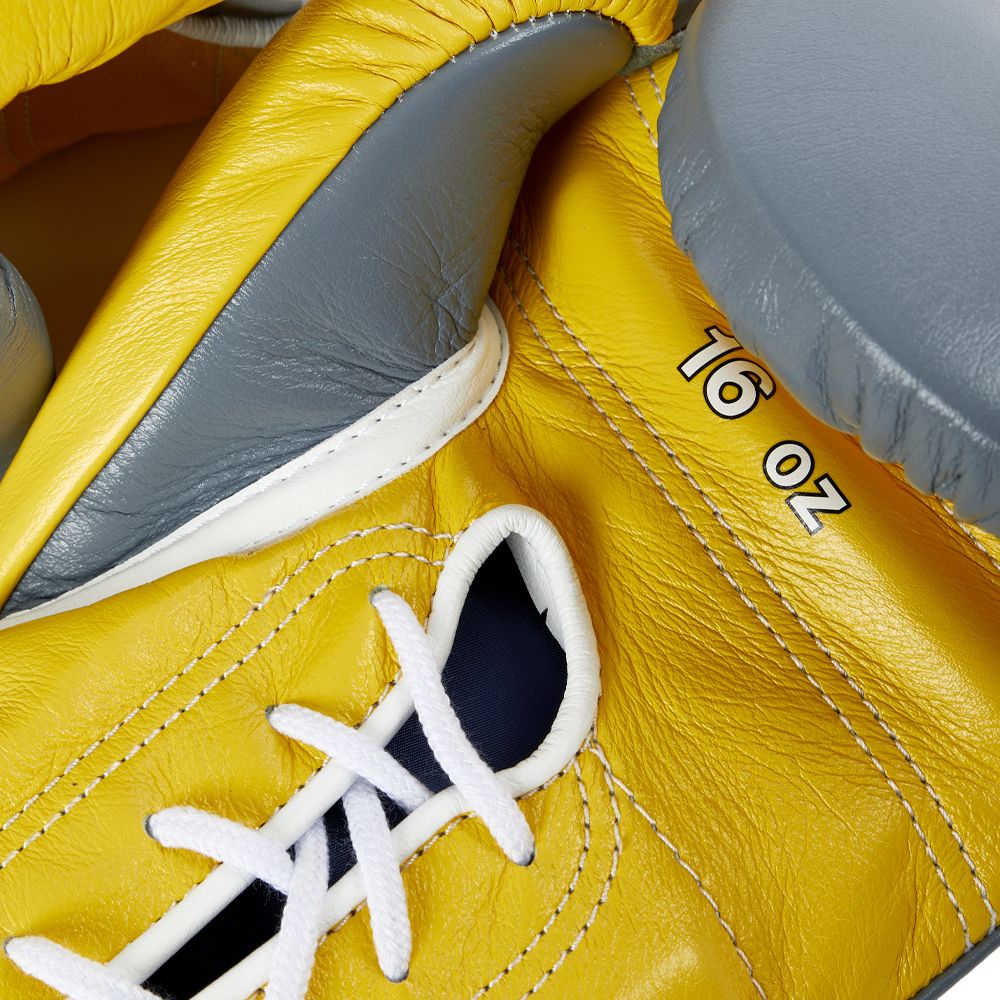 Winning boxing gloves, gray/yellow christmas gift for mens Thanksgiving gifts for him