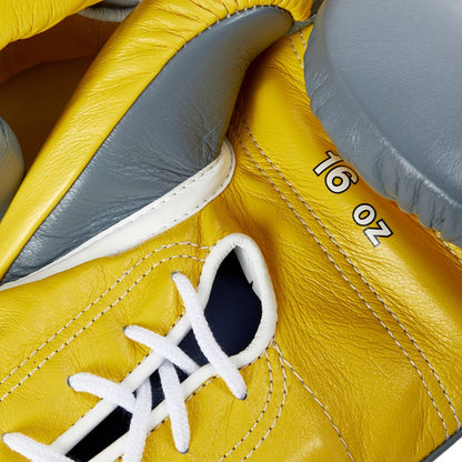 Winning boxing gloves, gray/yellow christmas gift for mens Thanksgiving gifts for him