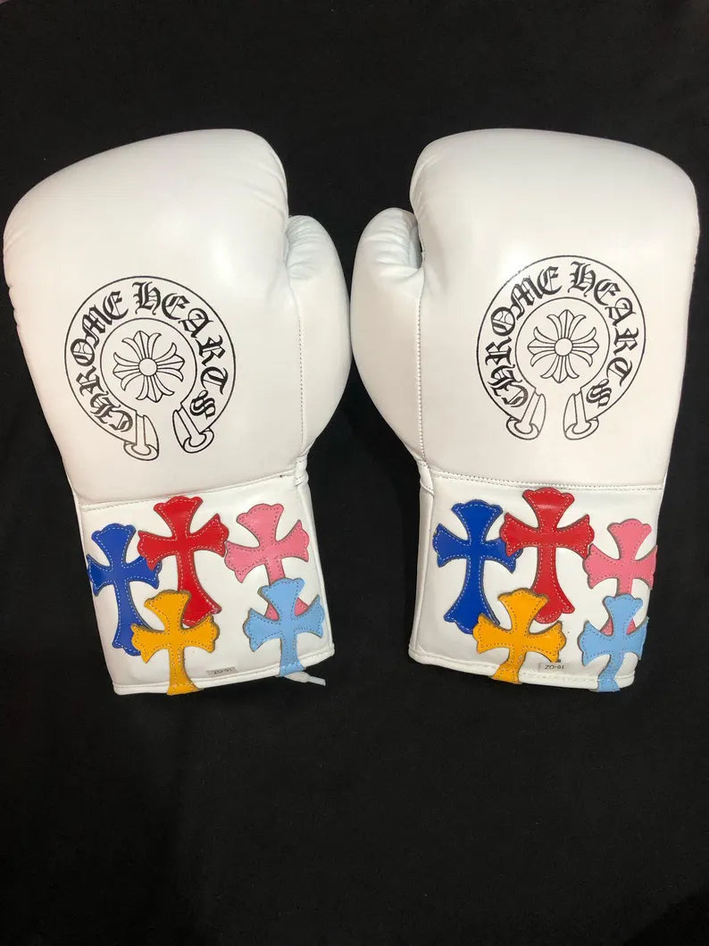 Customizable boxing glove , Fiest Gloves online , white boxing gloves, High Quality COPIES of Branded Gloves, BLACK Birthday gift for Friends,