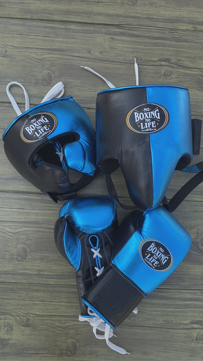 No Boxing No Life set, NBNL blue/black Boxing set, No Boxing No Life Head Guard, No Boxing No Life Groin Guard, Thanksgiving gift for students,