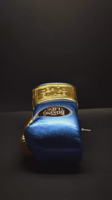 No Boxing No Life Glove - online, NBNL Boxing Gloves, Leather Gloves Limited Edition Gold/white