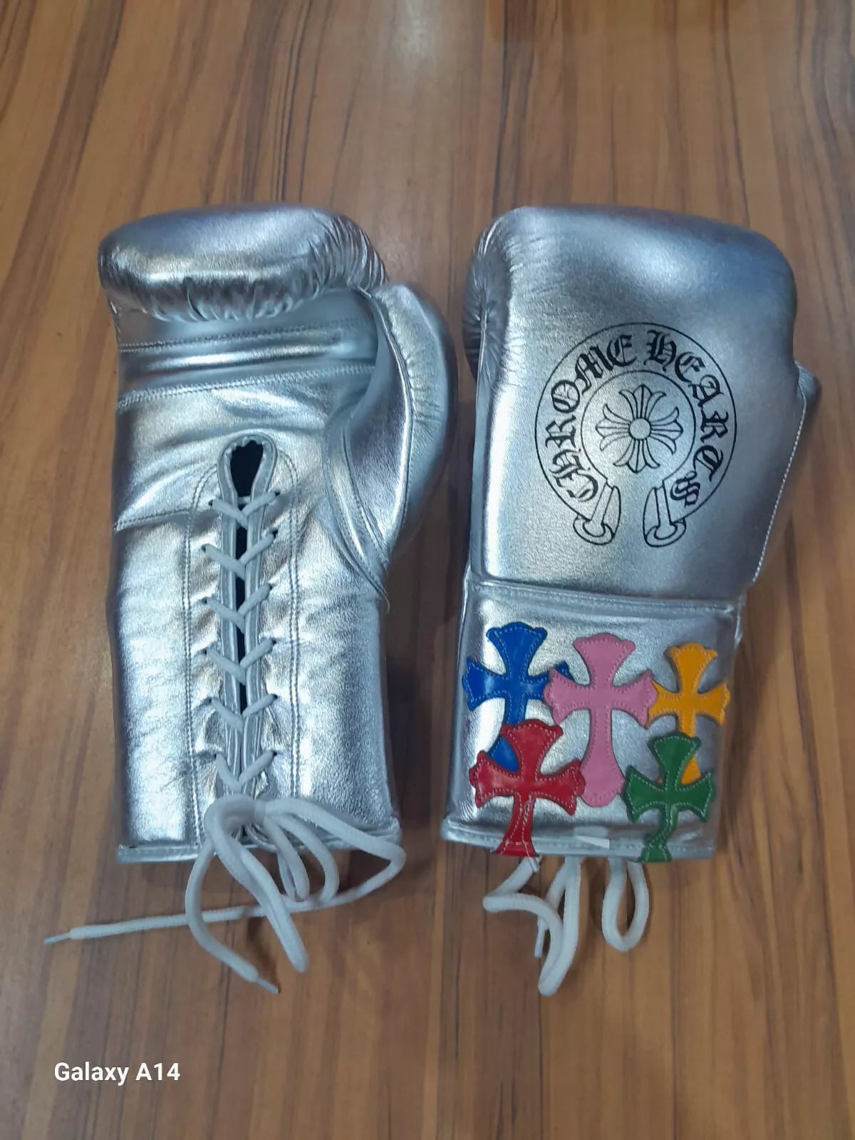 Customizable boxing glove , Fiest Gloves online , silver boxing gloves, High Quality COPIES of Branded Gloves, BLACK Birthday gift for Friends,