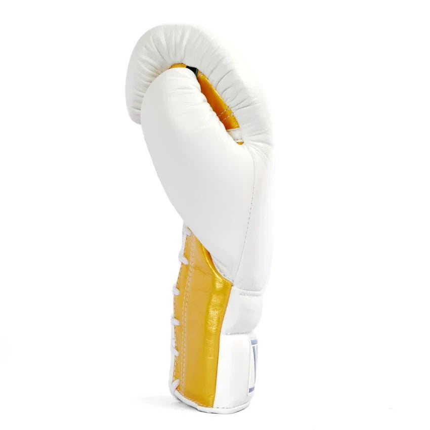 Winning boxing gloves, WHITE/GOLD christmas gift for mens Thanksgiving gifts for him