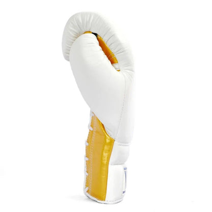 Winning boxing gloves, WHITE/GOLD christmas gift for mens Thanksgiving gifts for him
